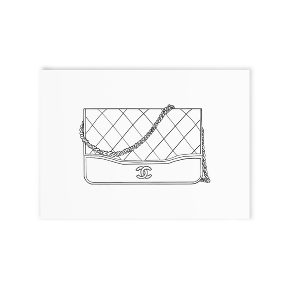 Cards, Set of 10 CHANEL Themed Note Cards - Picture 6 of 6